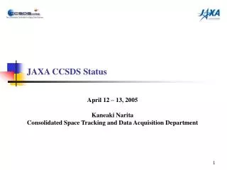 JAXA CCSDS Status