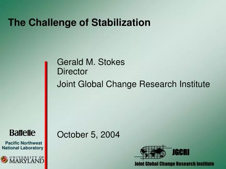 the challenge of stabilization