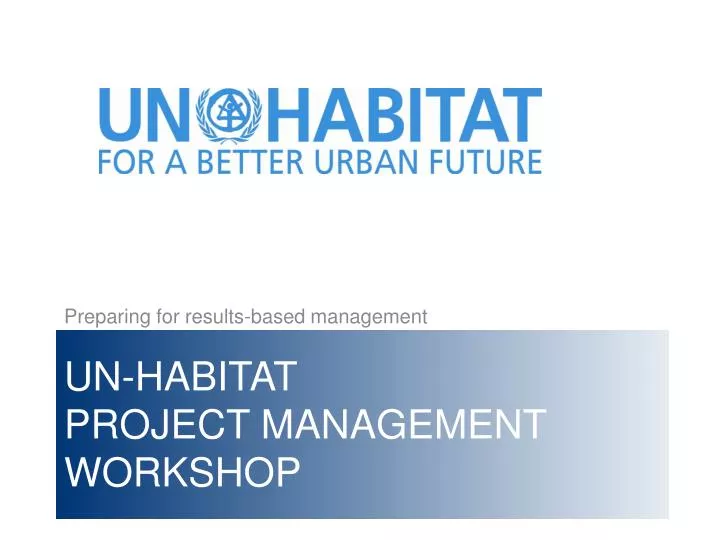un habitat project management workshop
