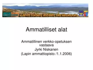 ammatilliset alat