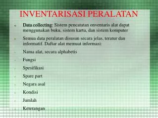 inventarisasi peralatan