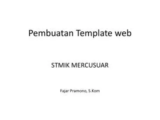 pembuatan template web