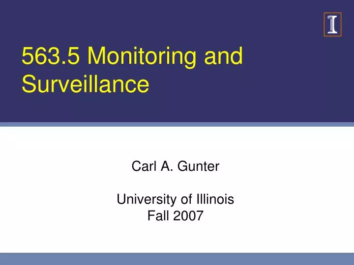 563 5 monitoring and surveillance