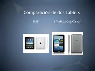 comparaci n de dos tablets