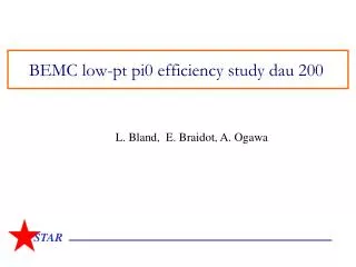 BEMC low-pt pi0 efficiency study dau 200
