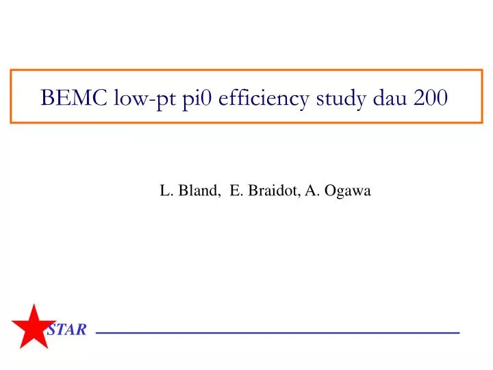 bemc low pt pi0 efficiency study dau 200