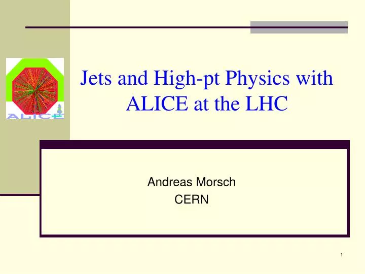 jets and high pt physics with alice at the lhc