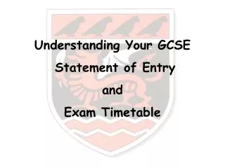 Understanding Your GCSE Statement of Entry and Exam Timetable