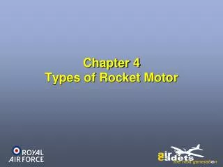 Chapter 4 Types of Rocket Motor