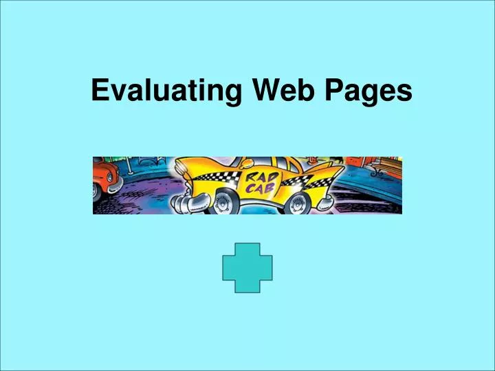 evaluating web pages