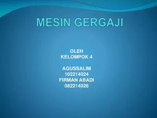 mesin gergaji