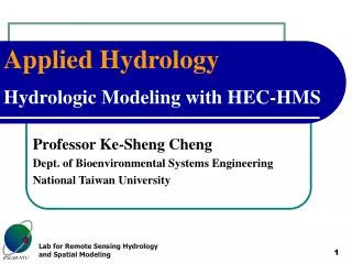 Hydrologic Modeling with HEC-HMS