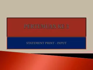 pertemuan ke 3