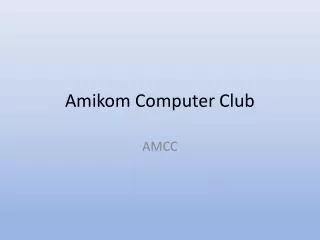 amikom computer club