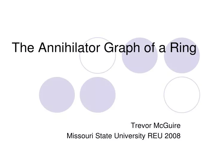 the annihilator graph of a ring