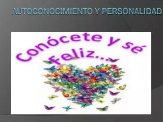 autoconocimiento y personalidad