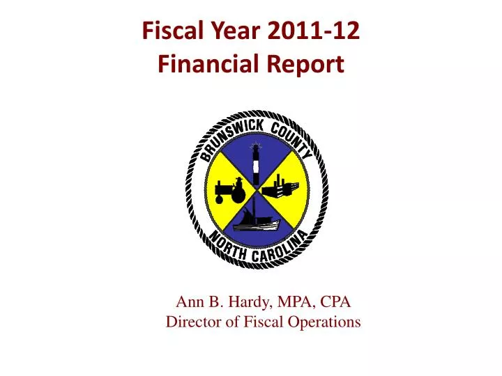 fiscal year 2011 12 financial report