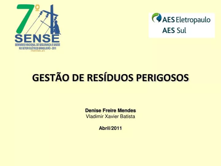 Ppt Gest O De Res Duos Perigosos Powerpoint Presentation Free Download Id