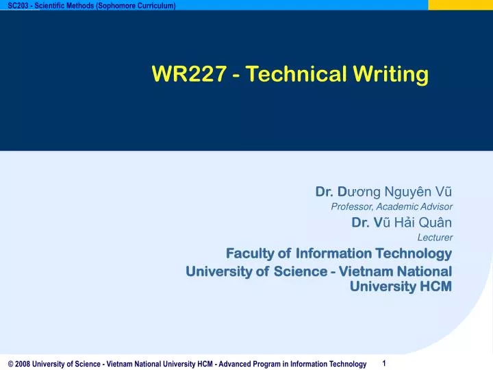 wr227 technical writing