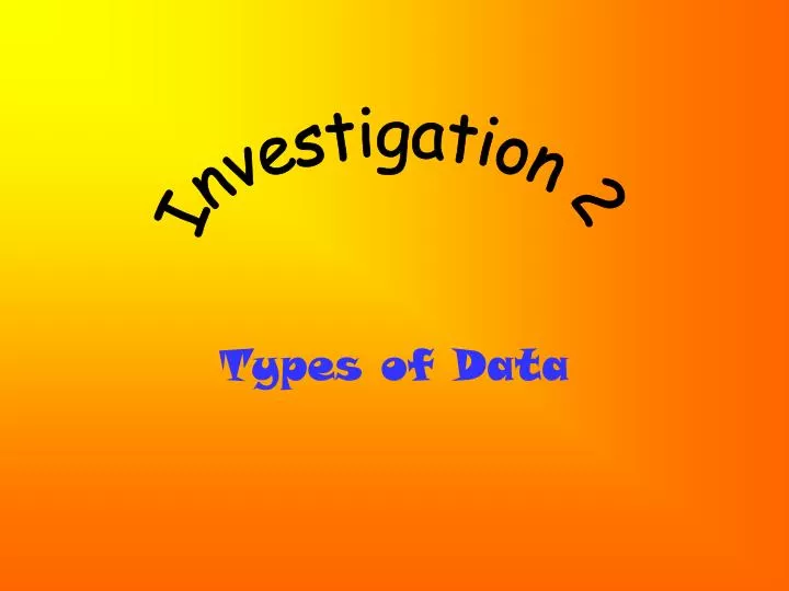 types of data