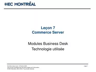 le on 7 commerce server