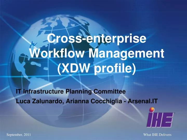 cross enterprise workflow management xdw profile