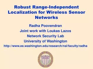Robust Range-Independent Localization for Wireless Sensor Networks