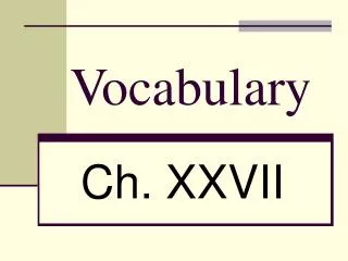vocabulary