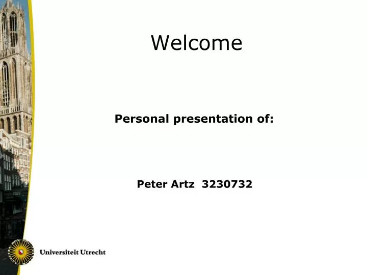 personal presentation of