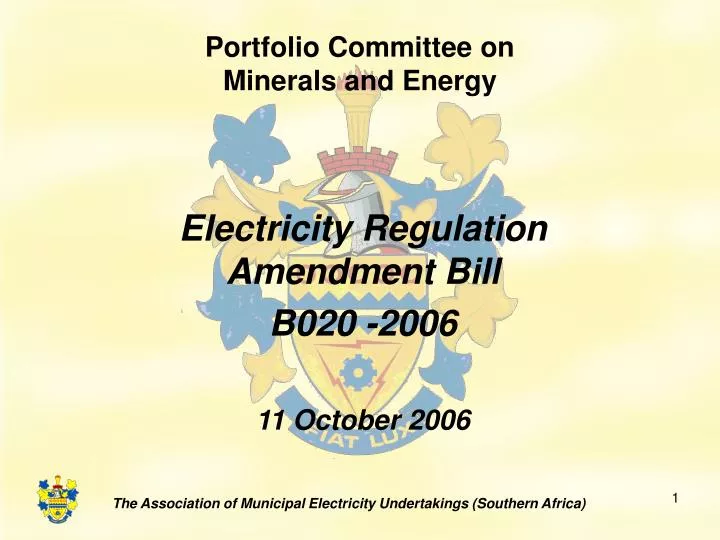 portfolio committee on minerals and energy
