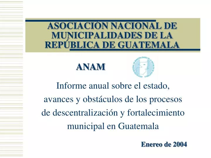 asociaci n nacional de municipalidades de la rep blica de guatemala