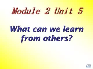 Module 2 Unit 5