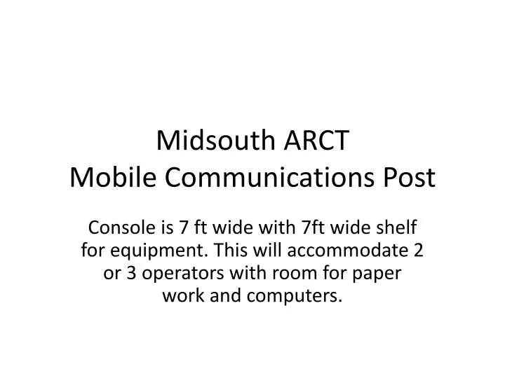 midsouth arct mobile communications post