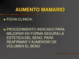 aumento mamario