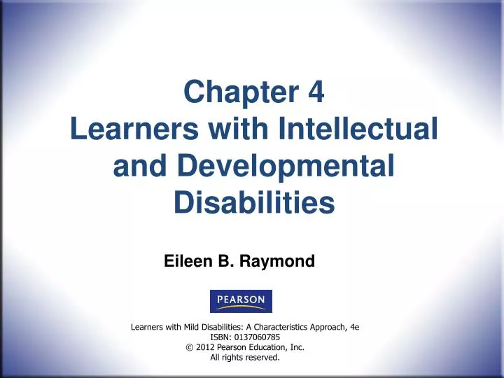 chapter 4 learners with intellectual and developmental disabilities