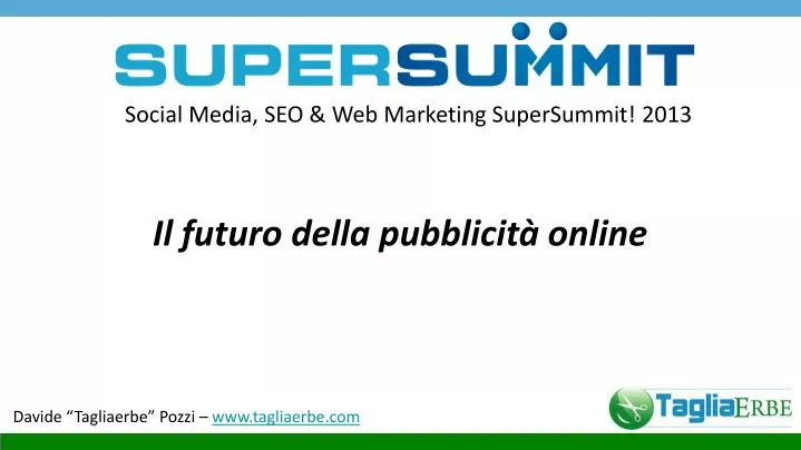 social media seo web marketing supersummit 2013