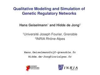 Qualitative Modeling and Simulation of Genetic Regulatory Networks
