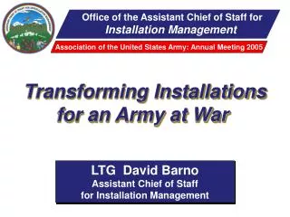 Office of the Assistant Chief of Staff for Installation Management