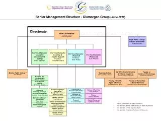 Senior Management Structure - Glamorgan Group ( June 2010 )