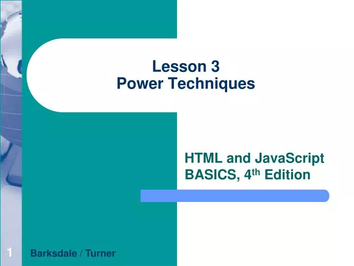lesson 3 power techniques