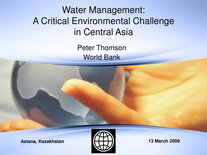 water management a critical environmental challenge in central asia