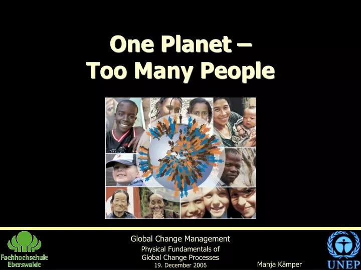 one planet too many people