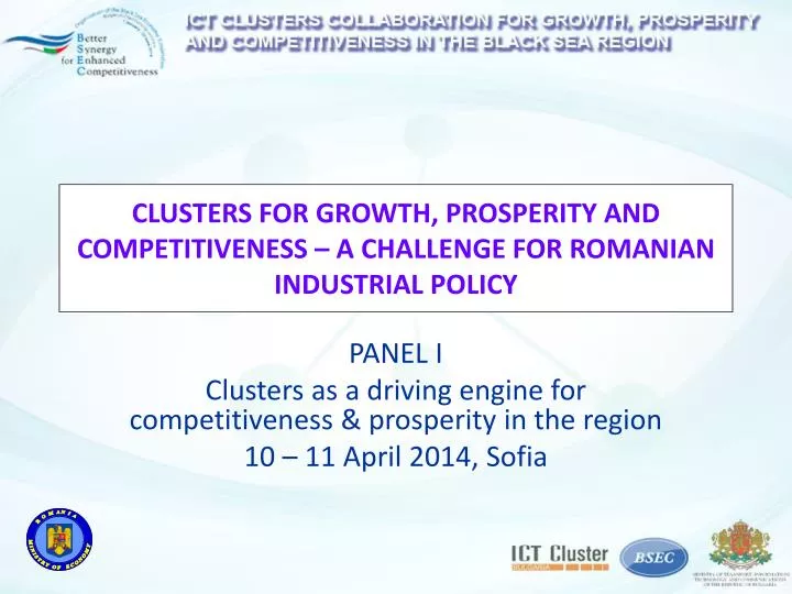 clusters for growth prosperity and competitiveness a challenge for romanian industrial policy