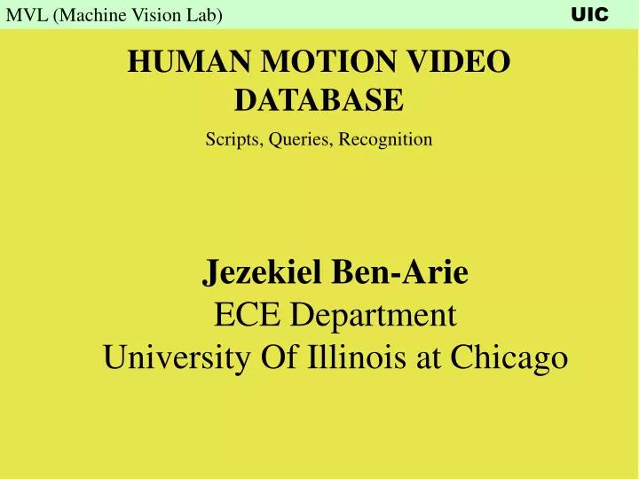human motion video database