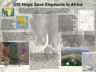 GIS Helps Save Elephants in Africa