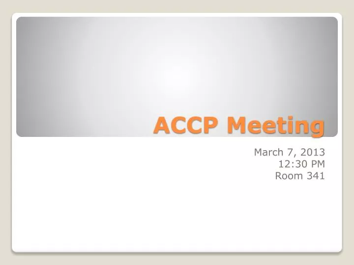 accp meeting