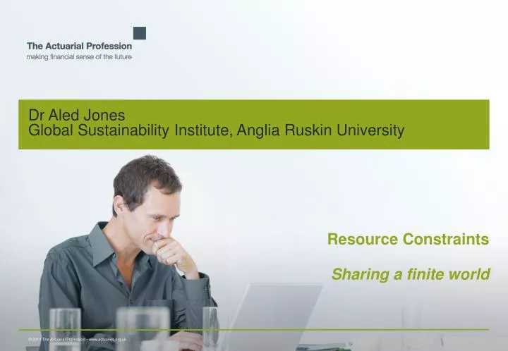 dr aled jones global sustainability institute anglia ruskin university