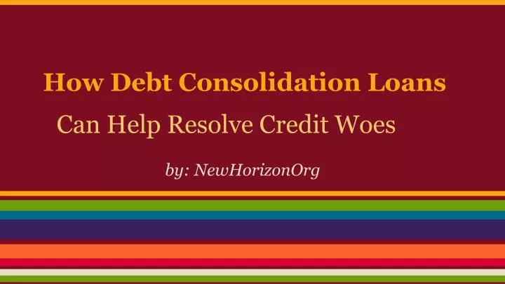 can help resolve credit woes