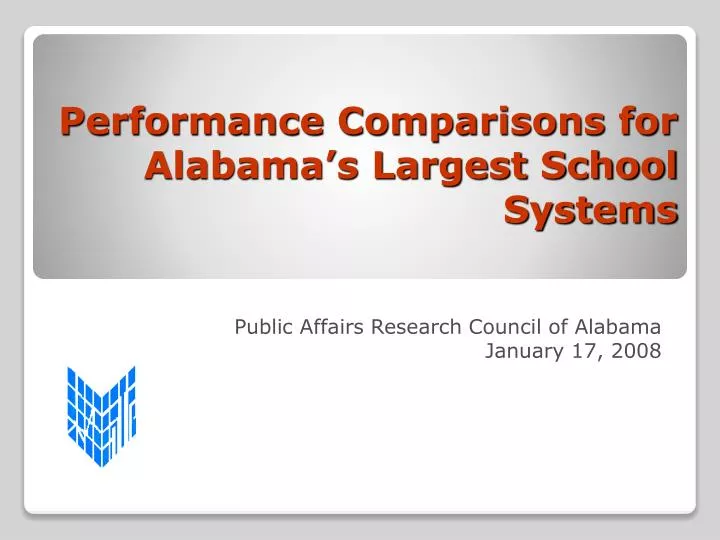 performance comparisons for alabama s largest school systems