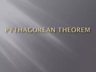 Pythagorean theorem